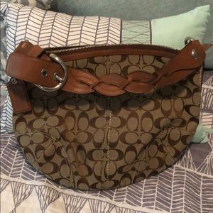 Coach Signature Khaki Purse